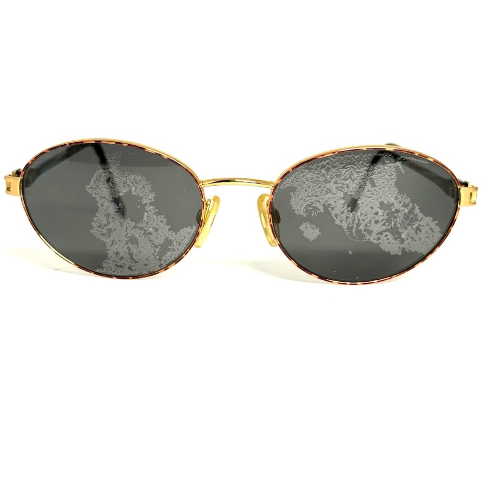 Yves Saint Laurent 4127 Y313 Vintage Oval Sunglasses Gold Tortoise‎ 55-19-135